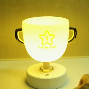 Trophy Pen Holder Night Light Rechargeable Remote Control Colorful Dimming Small Desk Lamp