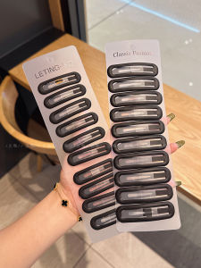 Large Size Seamless Hair Clips Black 10pcs Childrens BB Clips Womens Side Hairpins Hair Accessories Hair Grips Hair Decorations