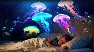 AURORA LIGHTING 3D Theme Projector HD Projection Lens Adjustable Focus Galaxy Projectors for Bedroom Kids Birthdays Adults Party