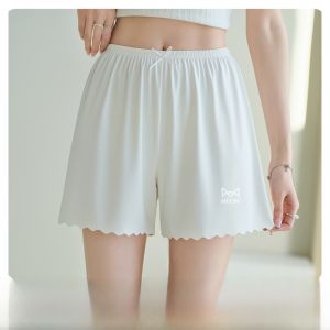 MiiOW | Quần an toàn mùa hè bằng lụa băng cho nữ Quần ngủ ngắn không co giãn Quần áo cơ bản không bao gồm quần áo mùa hè