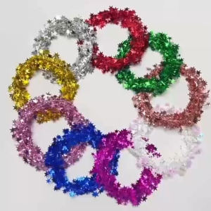 BINLU 23FT Thick Christmas Garland for Stairs Garlands for Christmas Tree DecorChristmas Garland with Lights Tinsel Garland Christmas DecorationsTinsel for Christmas Tree DecorGarlands DecorationsXmas Decor for Wall Pasko Festive Xmass Decoratio