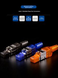 ZUOBO | Shielded Zinc Alloy Plug Cat 6A 7 Network Crysta Connector