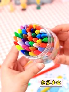 12/24/36 Colors Not Dirty Plastic Crayons Non-Toxic Safe Oil Stick Hand Drawing Coloring Set Art Stationery