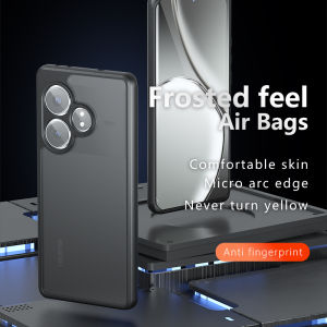 Case for Realme GT Neo6 SE GT Neo 6 Realme GT 6T Realme GT 6 Matte Back Cover Anti-fingerprint Four Corners Built-in Air Cushion Anti-drop Anti-collision Anti-shock Protective Case Cover