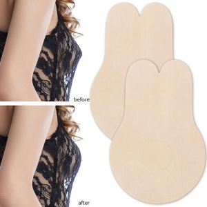 【♡Lovely girls house♡】10Pairs Invisible Bra for Women Non-woven Rabbit Ear Lifting Chest Sticker Ultra-thin Disposable Pulling up Breast Sticker