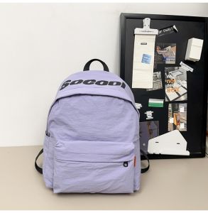 Thoải Mái Đi Bộ Đường Dài Chống Nước Ngoài Trời Nhẹ Nữ Ba Lô Đi Lại Giải Trí Daypack Chất Liệu Nylon Khóa Kéo Túi Sách Dành Cho Thanh Niên Đóng Cửa