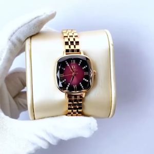 POEDAGAR luxury watch for women korean style waterproof 2024 sale original fashion rosegold stainless steel diamond square watch