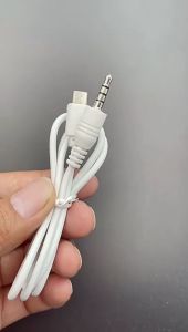 Adapter Audio Micro ke Jack 3.5mm 0.9m untuk Perekaman Bluetooth Microphone