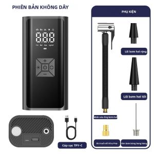 Máy Bơm Lốp Điện Không Dây YIJU 150psi Máy Nén Khí Mini Di Động Cho Ô Tô Xe Đạp Xe Máy - Máy Bơm Hơi Di Động