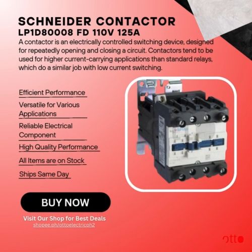 Schneider Electric Contactor LP1D80008MD