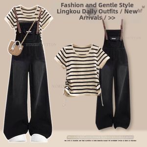 NUMEN BUTTON | Summer College Style Large Size Slimming Outfit