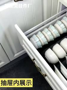 Dish Drying Rack Adjustable - Space Saving For HDB Kitchen With Utensil Holder & Built-In Drawer  Heavy Duty Aluminium Organizer