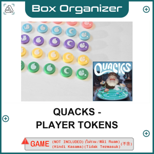 Quacks - Player Tokens Board Game Box Organizer Insert