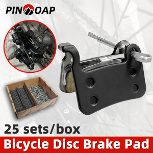 PINMOAP 25 Sets/Box High Performance Resin Wear-Resistant Brake Pads For Bicycles Replacement Parts For Bicycle Disc Brake Pads