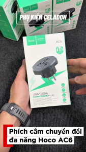 Ổ Cắm Chuyển Đổi Đa Năng Hoco AC6 Chính Hãng