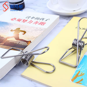 304 Food Grade Waterproof New Patent Oversized Food Clip Clothespin Stainless Steel Sealed Household Fishtail Clip
