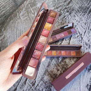 New 2025 Eyeshadow Palette Earth Tone Small Brand Ins Extremely Popular Eye Liner Natural Waterproof Sweatproof Any Skin Type