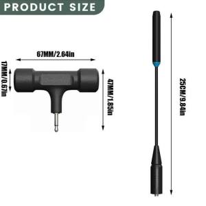 New Quansheng TK11(5) Antenna Tri-Band 50/144/430MHz T-Shape 3.5mm SMA-Female Connector For TK11(8) TK11 Two Way Radio Accessory
