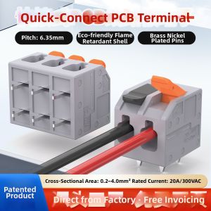 kuicc | Fast Connect Double Row Straight Pin PCB Terminal Block 6.35