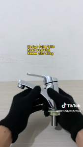 Kran Wastafel Kran Air Keran Cuci Tangan 1/2 inch Keran Sink Faucet Chrome Zinc Alloy Body Besar