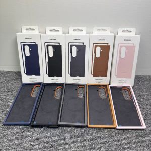 Samsung | SAMSUNG Galaxy Z Fold 7 5G SM-F966B For Magsafe Leather Phone Case Fold7 Luxury Business Magnetic Wireless Charge Protect Cover