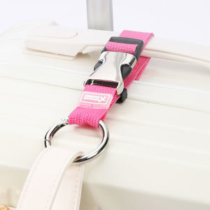 Amoki【Ready in Stock】 Luggage Hanging Straps Nylon Baggage Adjustable Buckle Straps Baggage Belt Travel Accessories 1Pc