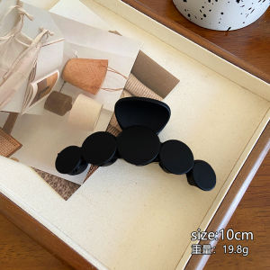 Elegant Black Hair Clip for Women Large Size Stylish Personality Hair Accessory for Bun Fixed And Decorative Functions