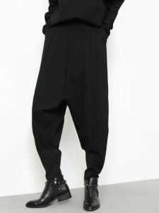 plus Size Casual Pants for Women Autumn 2025 Loose Hanging Waist Baggy Trousers Trendy Street Style Cotton Natural Waist