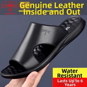 DRAGON-FLY | New Breathable Waterproof Mens Leather Sandals