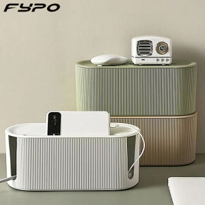 Fypo Plug Board Storage Box Cable Wire Organizer Case Socket Wireless WiFi Router Bracelet Desktop Data Line Plug Holder Shelf