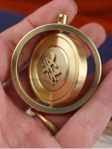 Pure Brass Dragon Year Lucky Spinning Toy Creative Gift for Boys Money Making Handheld Ornaments Home Decorations Business