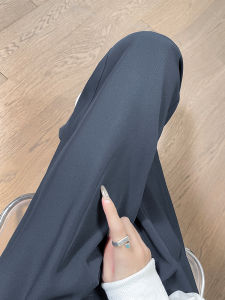 High Waist Wide Leg Slim Fit Trousers