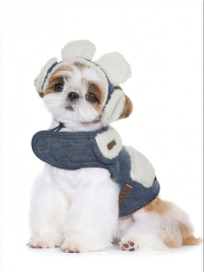 Mooki pet | Áo Cho chó Có Traction cho Giống Nhỏ 100% Len và Jeans