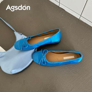 Agsdon | Height-Increasing Blue Single Shoes
