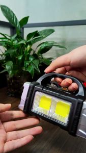 Emergency Camping Lamp USB Rechargeable Strong Light Emergency Work Lamp IP44 Waterproof 15W for Fishing Outdoor Camping