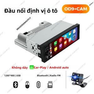 Đầu Phát Đa Phương Tiện Ô Tô Màn Hình IPS 6.86 Inch Với Hỗ Trợ Carplay Android Auto Dành Cho Volkswagen Nissan Toyota KIA MP5 Player 1DIN