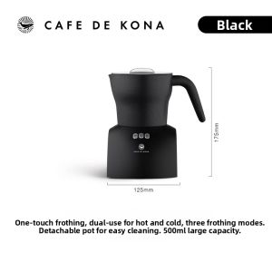 CAFEDE KONA | Automatic Cold and Hot Milk Frother for Home Use