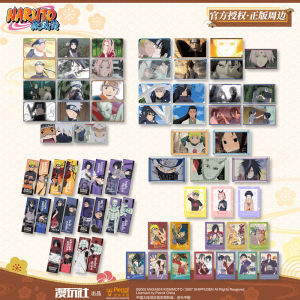 Mini Acrylic Brick Set Naruto Shippuden Laser Tag Postcard Collection Preorder Anime Themed Collectible Mini Figures
