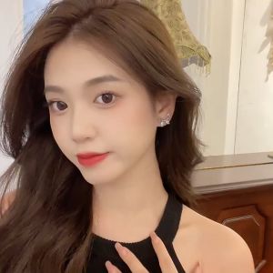 Anting Titanium Korea Aksen Kupu Kupu Bahan Alloy Anti Karat Aksesoris Fashion Wanita ANT97 ZIORRA