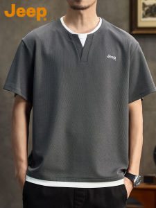 Jeep | Faux Layer Short Sleeve T-shirt Men Fashion Cool Style