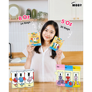 Baby Moby ถุงเก็บน้ำนม  8oz (24ถุง/กล่อง) (1 กล่อง)