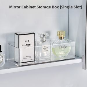 Makeup Organizer Box Eye Shadow Lipstick Storage Holder Rectangle Plastic Simple Style Cosmetic Arrangement Desktop Shelf