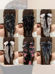 NING ZHOU | Bow Floral Hair Clip