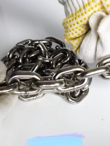 304 Stainless Steel Long Link Chain 4mm - 6mm Industry Welded Binding Chain Sell By Meter Heavy Duty