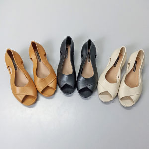 Wolf.id SPT-61 Sepatu Sandal Wanita Slip-On Model Simple Selop Cewek Jalan Woman Flat Shoes BISA COD