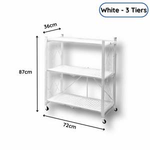 Foldable Storage Shelf Metal Folding Rack