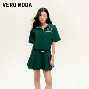 Vero Moda | Đầm Ngắn Trẻ Trung Có Nếp Nhăn Mũi Cổ Trụ và Cap