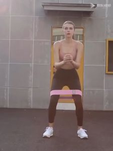 ยางยืด ยางยืดออกกำลัง ยางยืดโยคะ ยางยืดสะโพก ยางยืดวงแหวนผ้าหนา กระซับก้นและขา ยางยืดแบบผ้าหนา