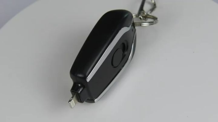 Keychain Android Electronic Component New Portable Keychain Mini Power Bank 1500mah For iPhone Android TYPE-C ...