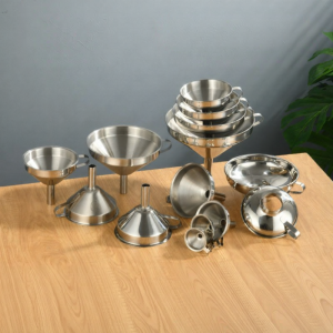 Stainless Steel Kitchen Funnel With Handle